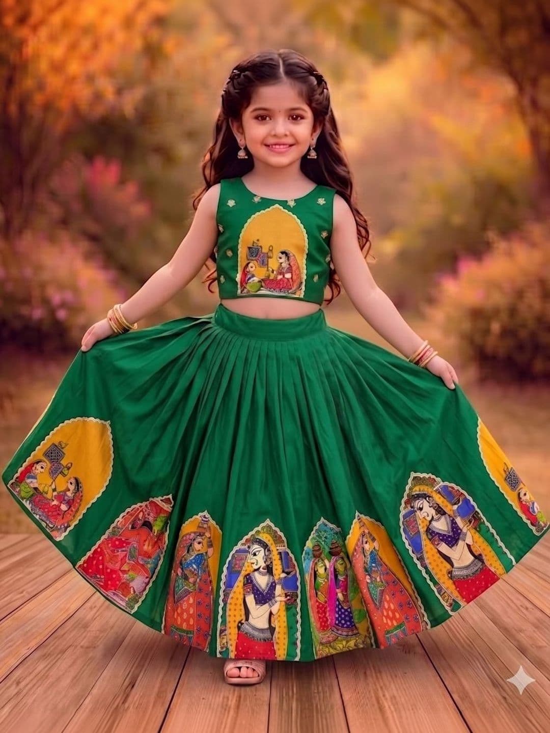 RJ ONLINE Girls Ready to Wear Lehenga & - view 1