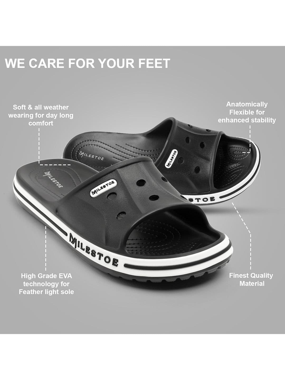 MILESTOE Men Striped Sliders thumbnail 4