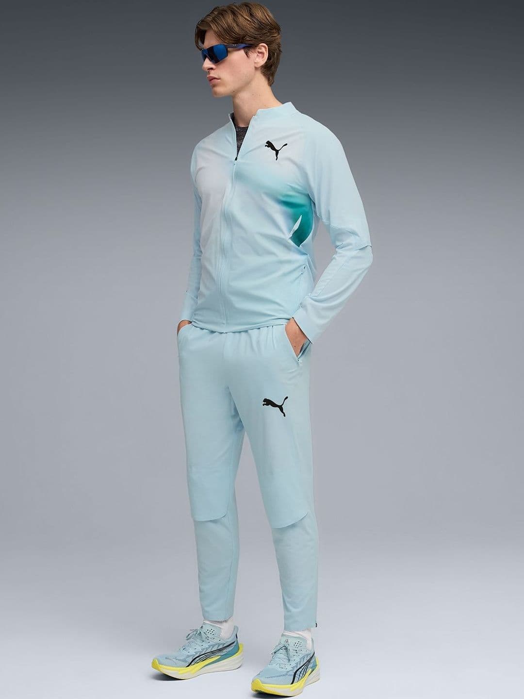 Puma LIGHTSPEED Men's Colorblock Running Jacket thumbnail 2