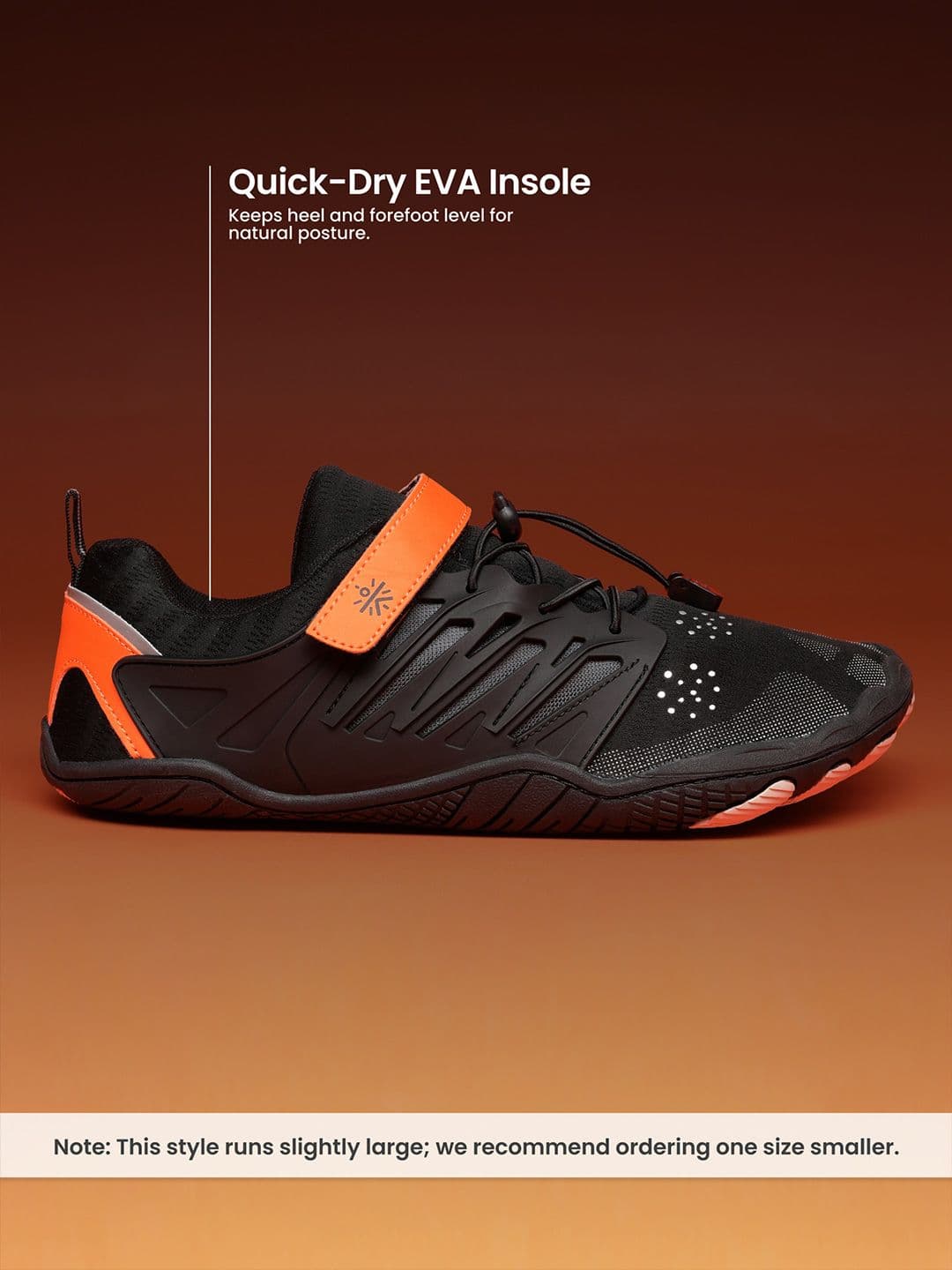 CULT Men HydroLite Barefoot Water Sport Shoes - Orange thumbnail 3