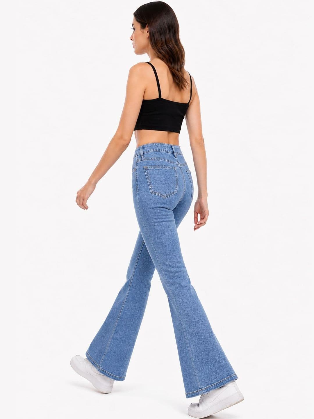The Roadster Lifestyle Co Women Light Fade Clean Look Flared Jeans thumbnail 4