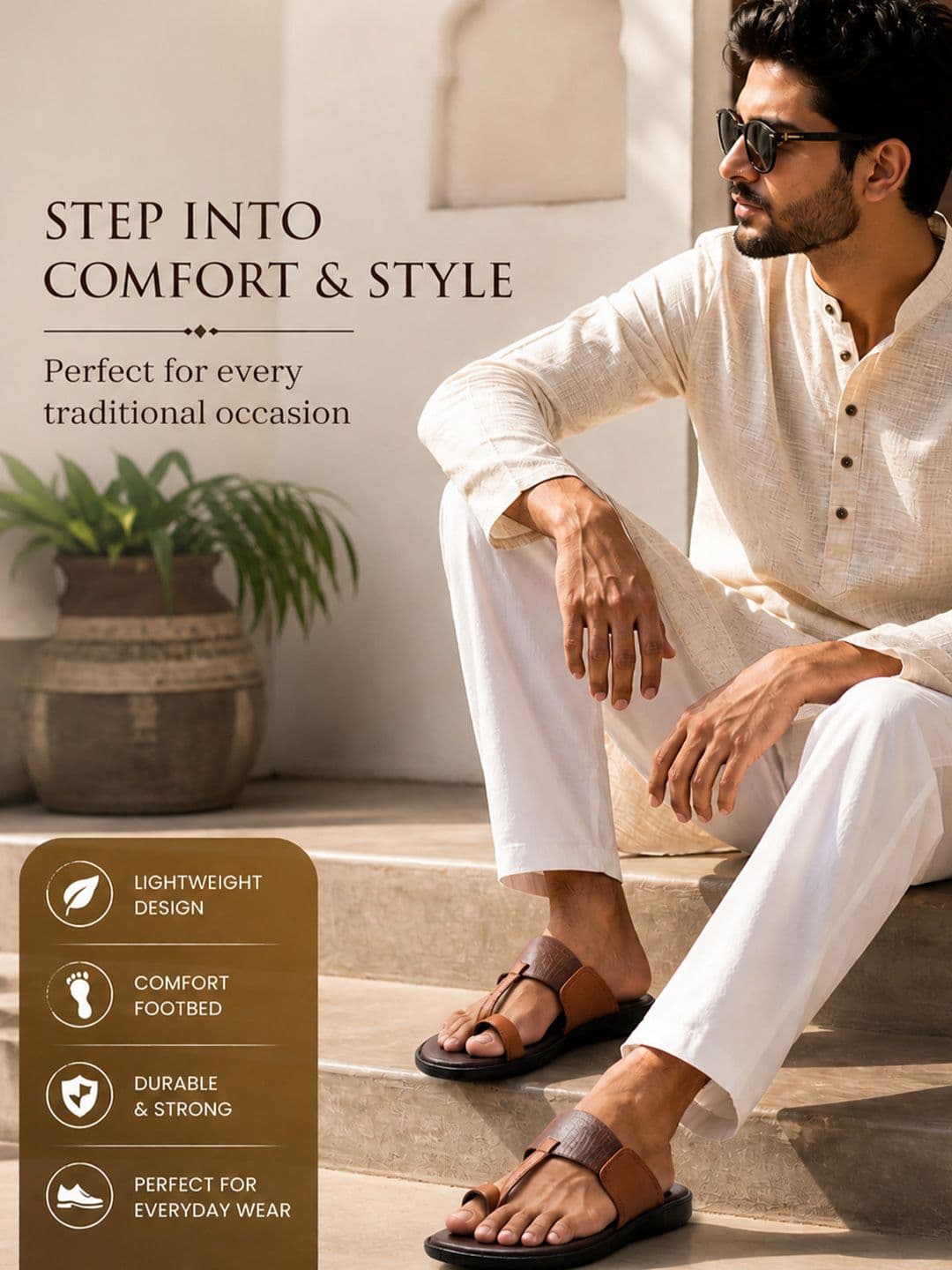 Ajanta Men Comfort Sandals thumbnail 4