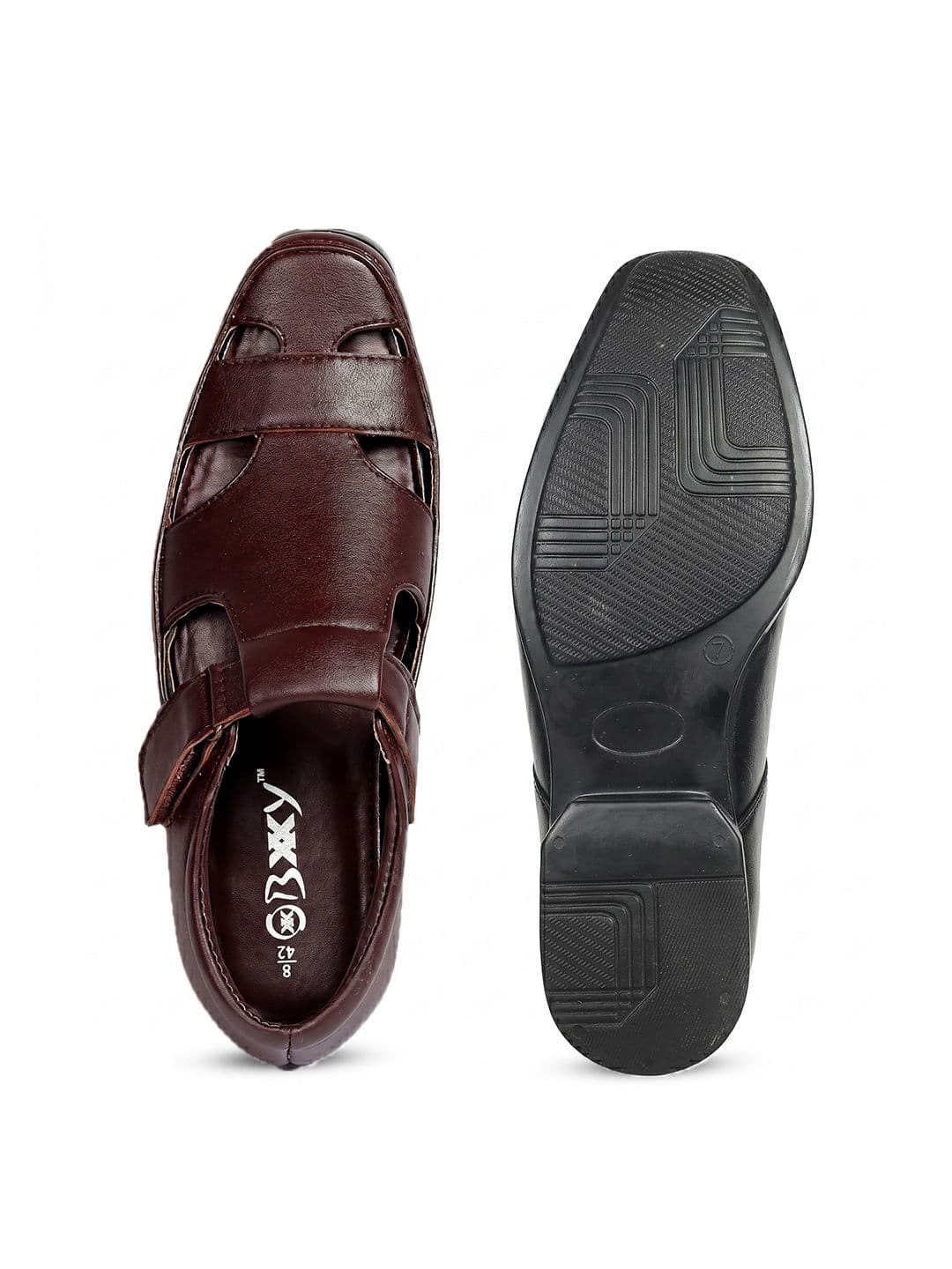 Bxxy Men Hidden Height Increasing Velcro Strap Closure Sandals thumbnail 5