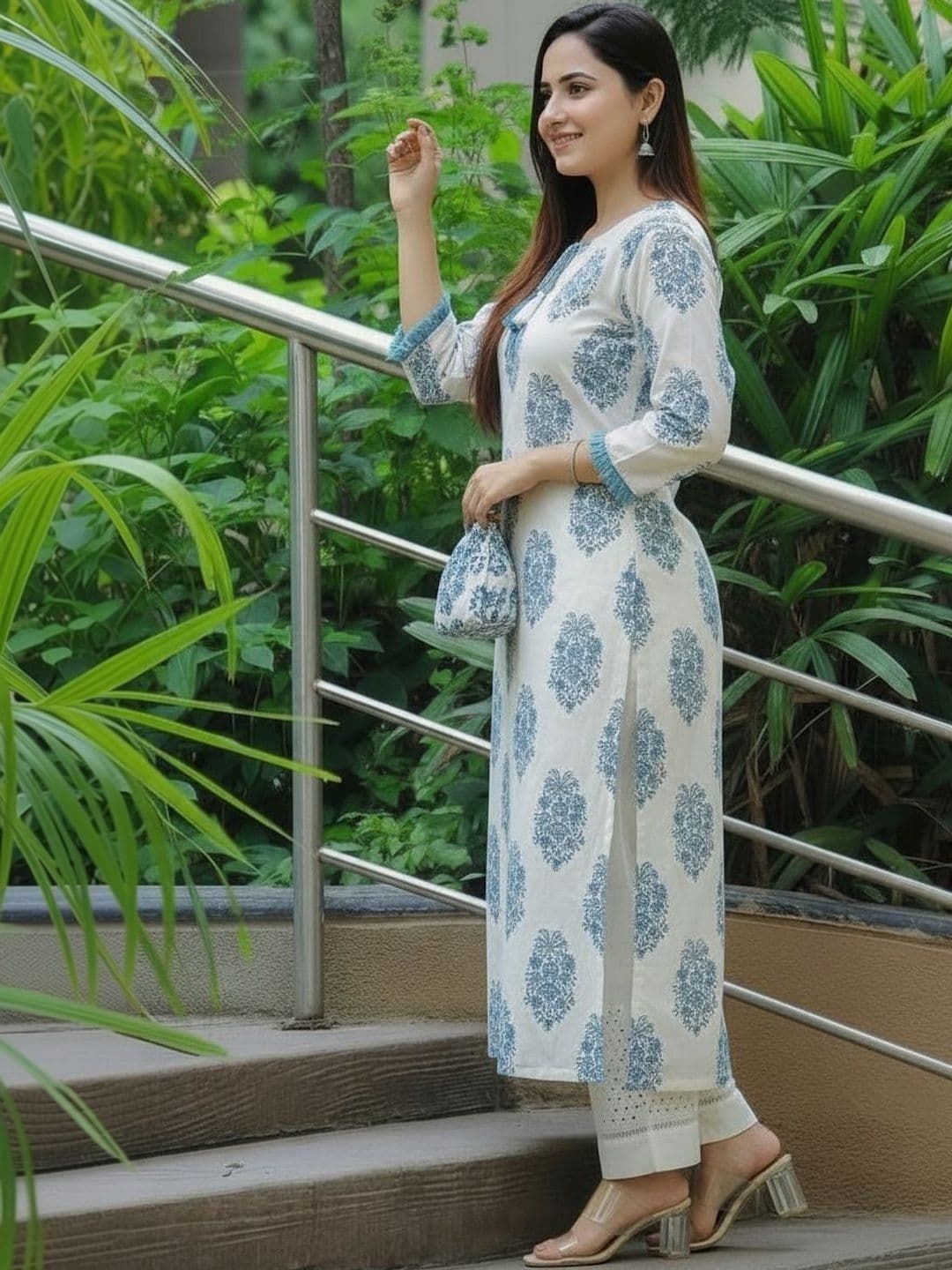 Sa Rasa Women Ethnic Motifs Printed Indie Prints Kurta thumbnail 5