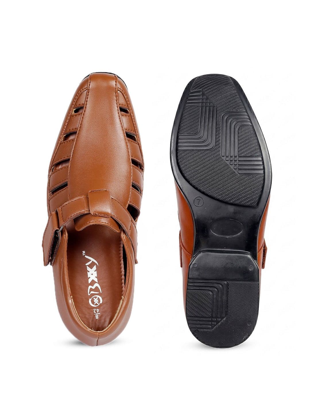 Bxxy Men 3 Inch Hidden Elevator Height Increasing Formal Shoe-Style Sandals thumbnail 3
