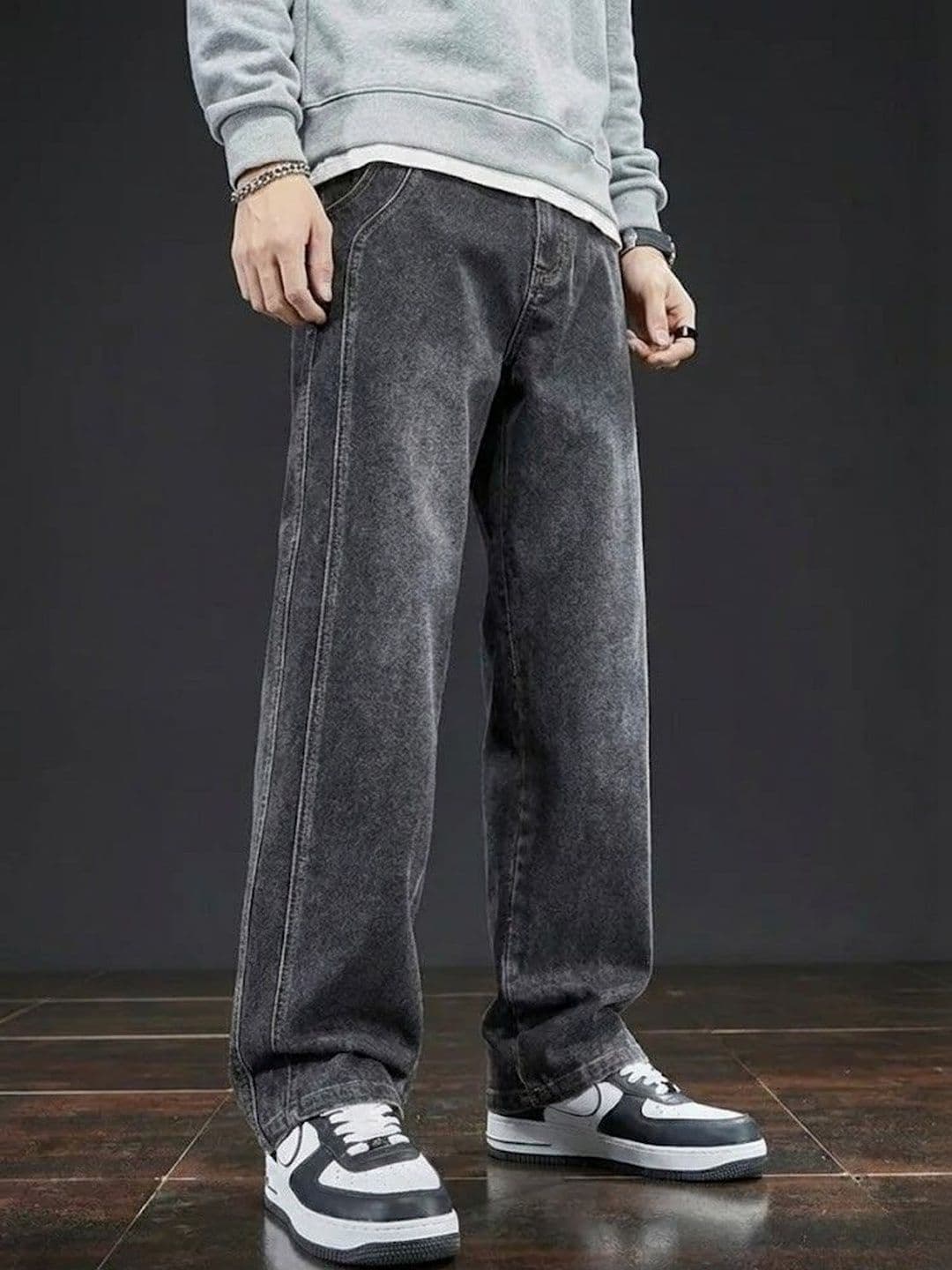 BREXX Men Comfort Straight Fit Mid-Rise Light Fade Stretchable Jeans thumbnail 2