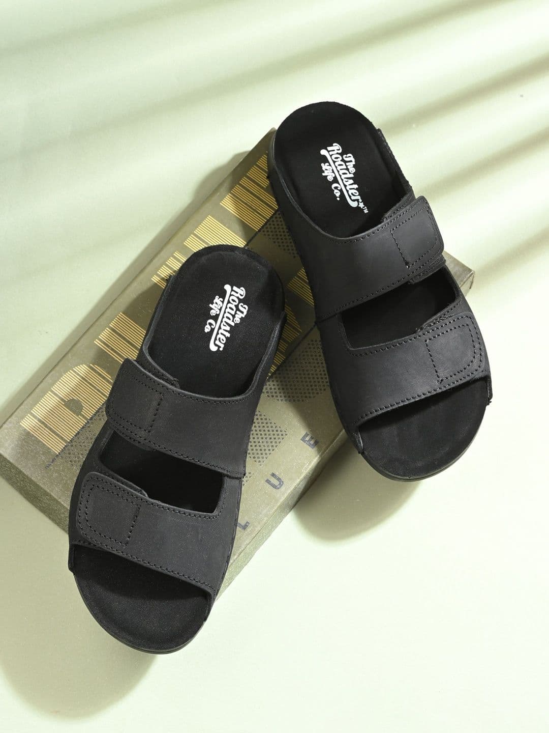 The Roadster Lifestyle Co Men Leather Slip-On Comfort Sandals - view 1