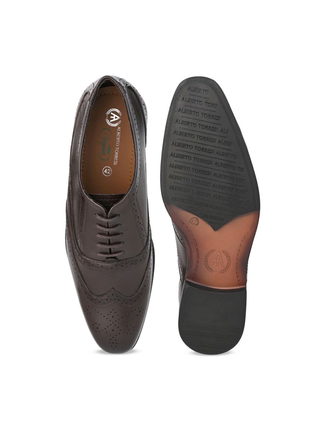 Alberto Torresi Men Textured Formal Brogues thumbnail 7