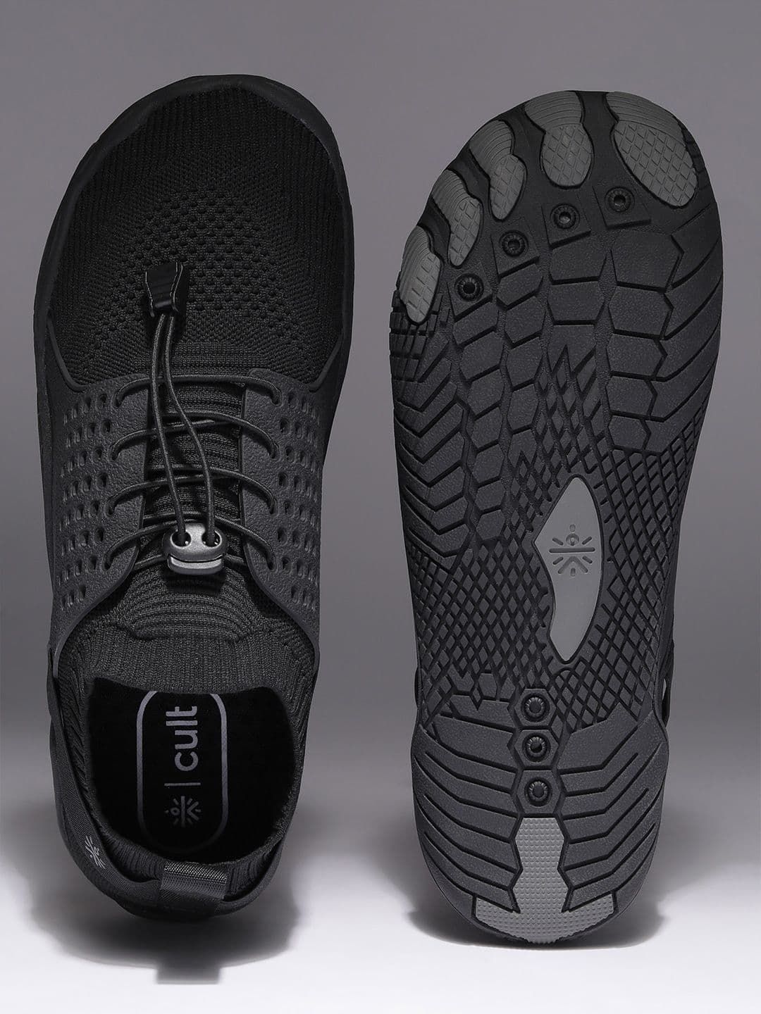 CULT Men FlexKnit Barefoot Training Shoes - Black thumbnail 6