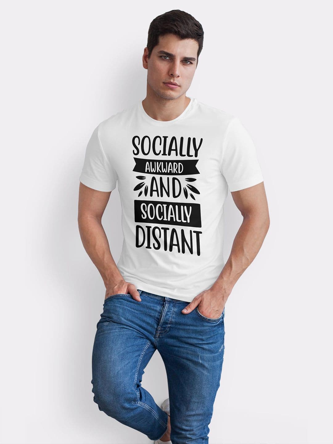 Seekbuylove Men Typography Printed Bio Finish T-shirt thumbnail 5