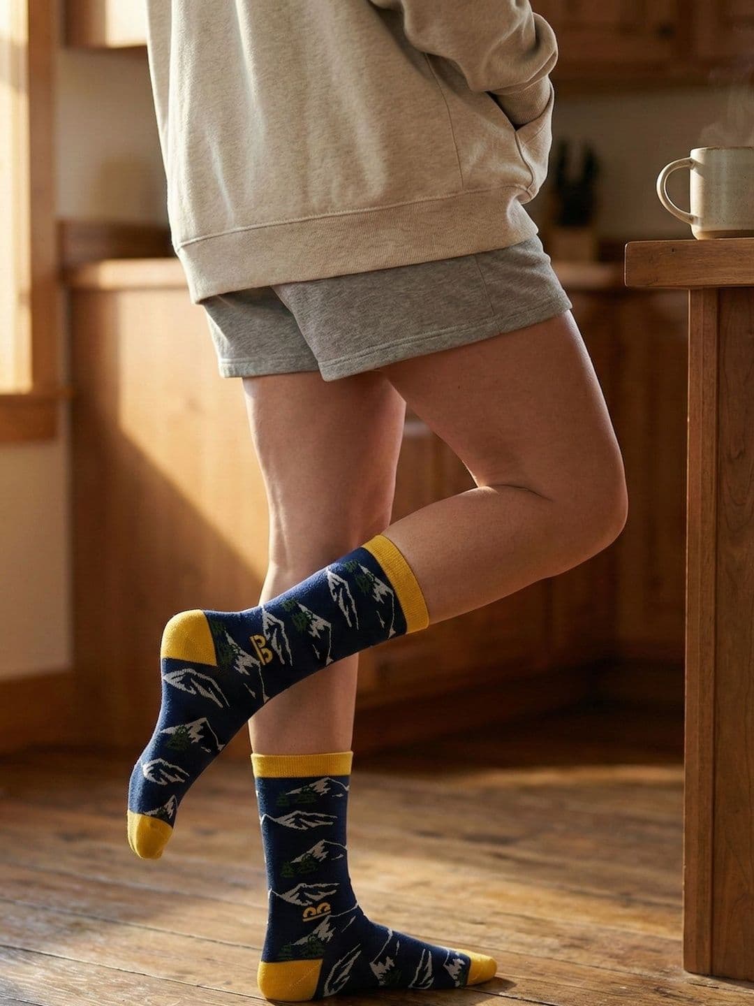 The Sock Street Unisex Cotton Assorted Patterned Calf Length Socks thumbnail 2
