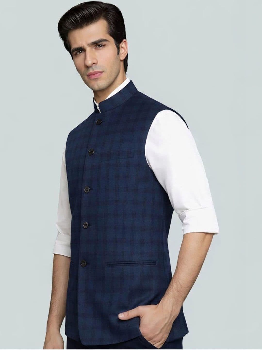 RAINMAIND Men Checked Woven Jacket thumbnail 5