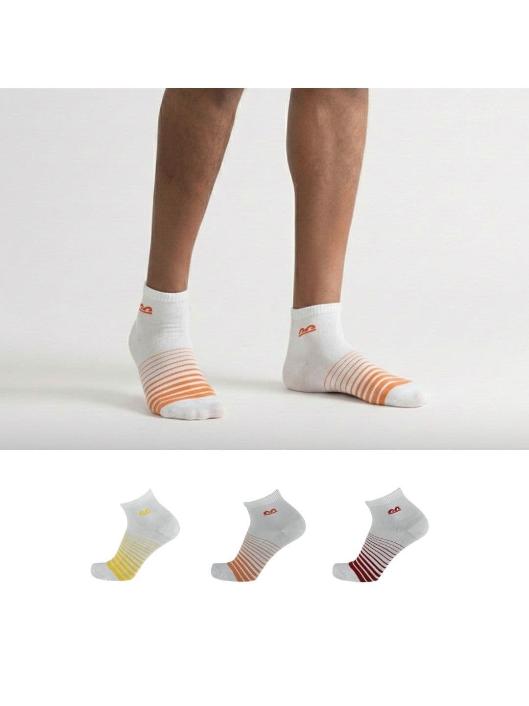 The Sock Street Unisex Assorted Striped Ankle Length Socks thumbnail 4