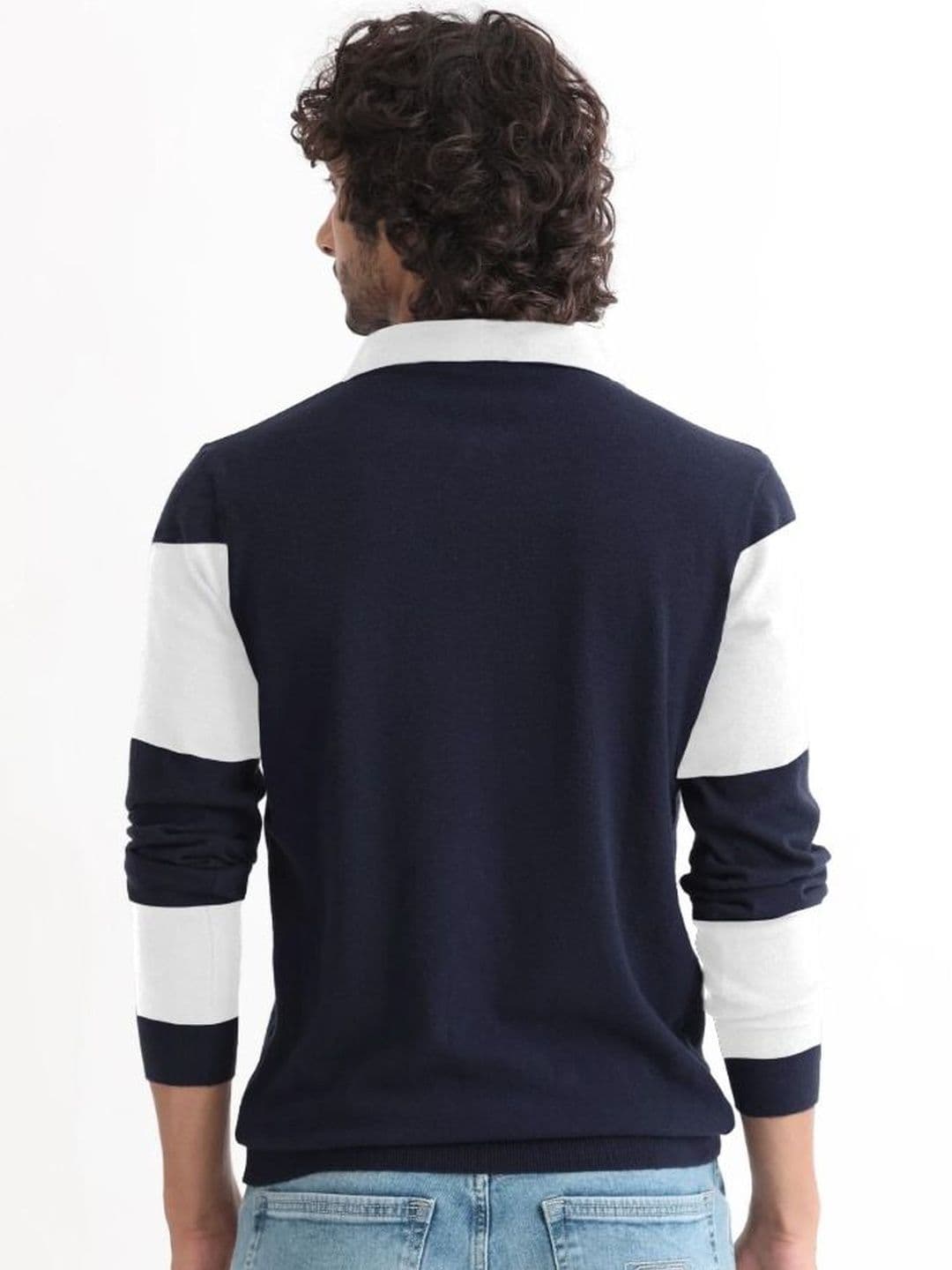 Try This Men Striped Polo Collar T-shirt thumbnail 3