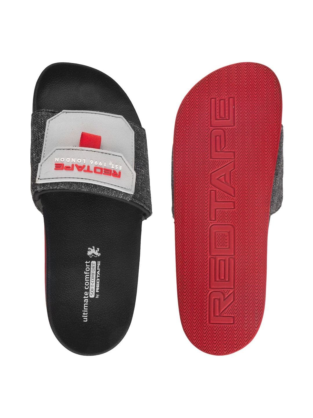 Red Tape Men Colourblocked Sliders thumbnail 5