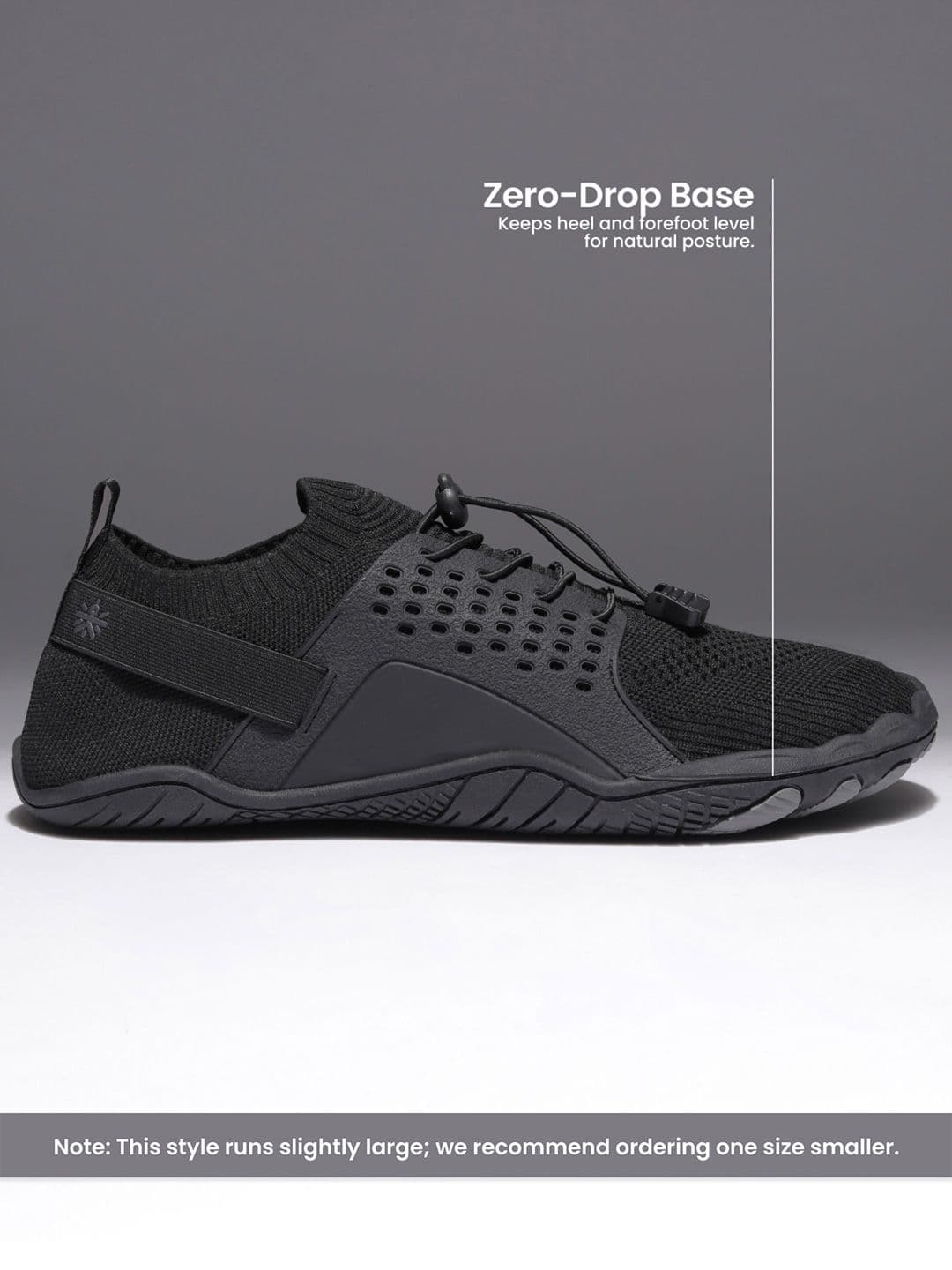 CULT Men FlexKnit Barefoot Training Shoes - Black thumbnail 7