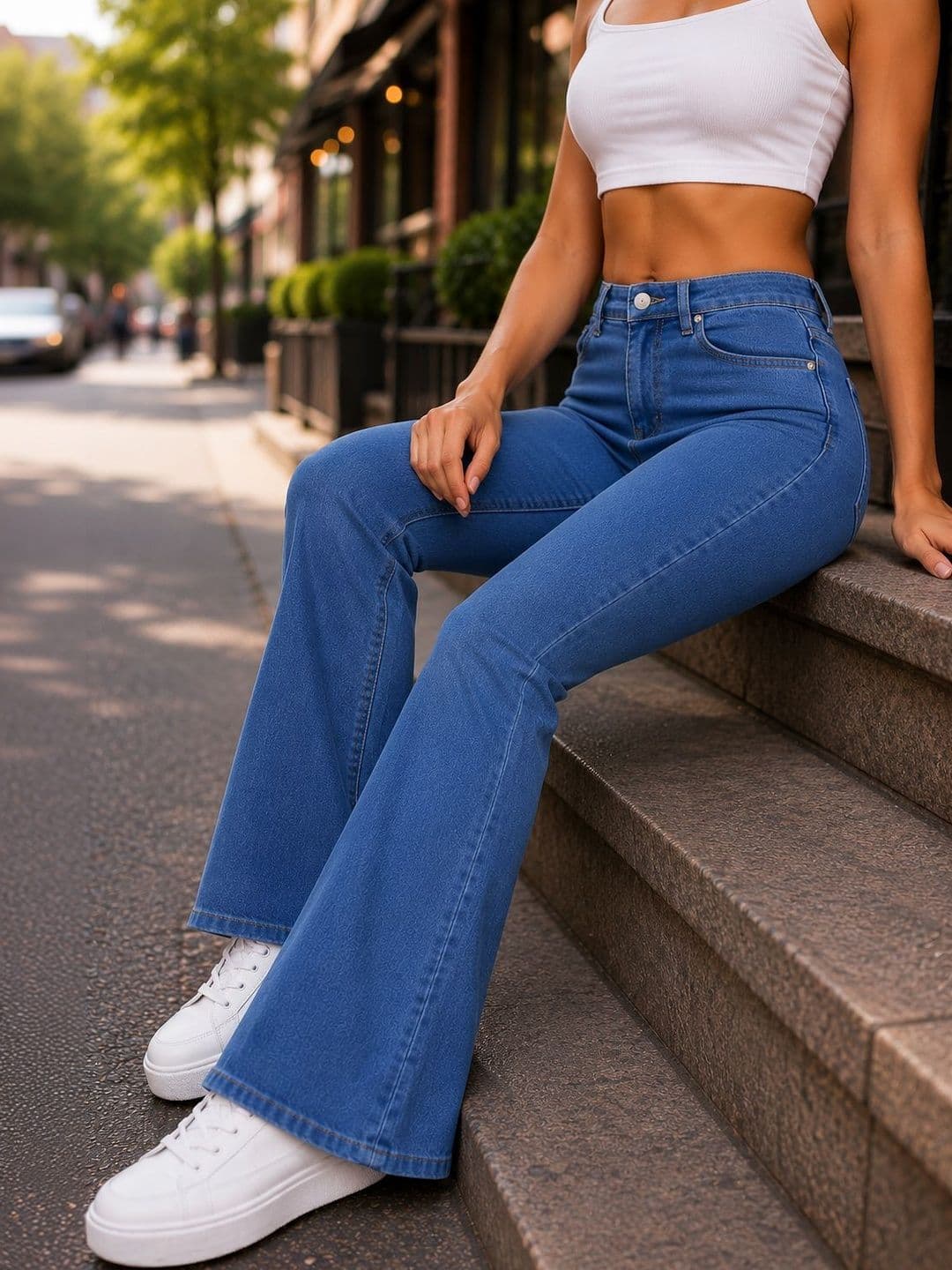 blue poison Women Jean Flared High-Rise Stretchable Jeans - view 1