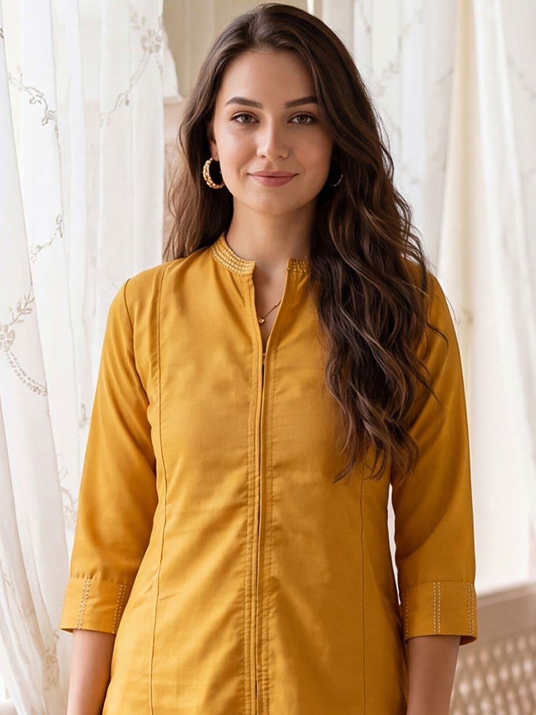 Indo Era Women Regular Thread Work Kurta with Trousers thumbnail 4