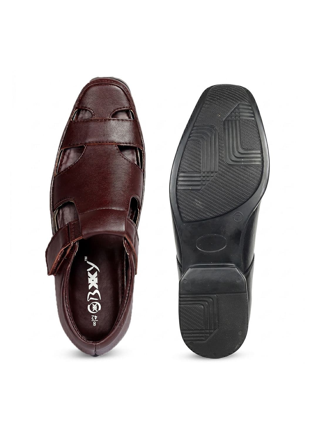 Bxxy Men Black Elevator Formal Cushion Insole Sandal thumbnail 4