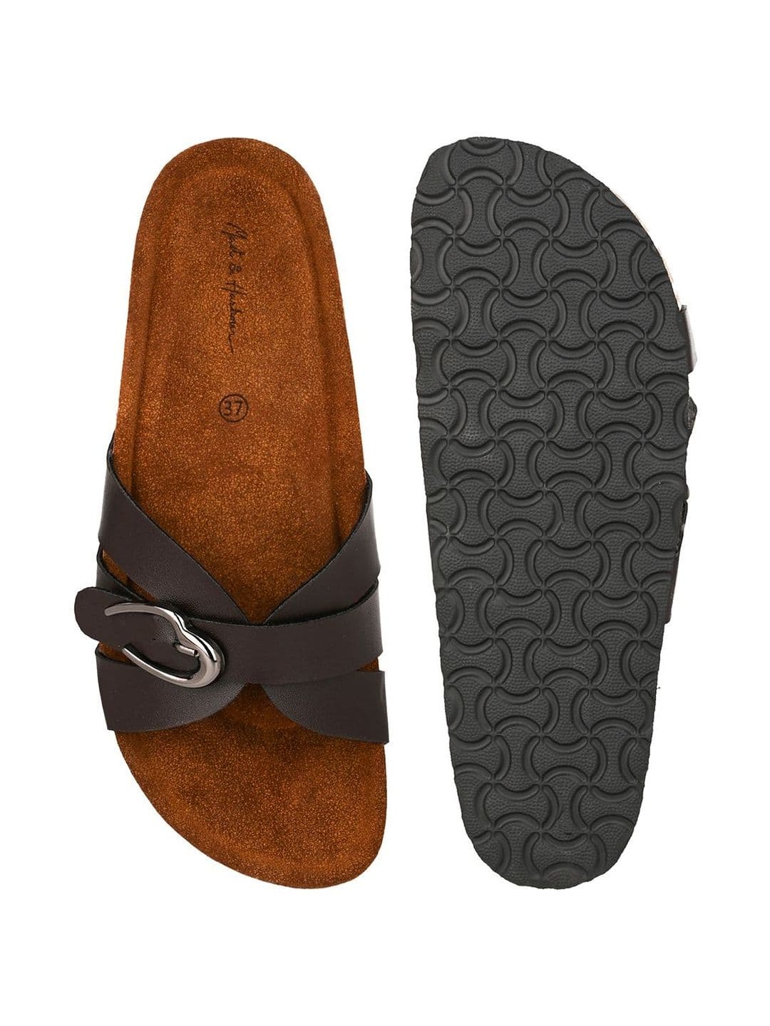 Mast & Harbour Women Open Toe Flats with Buckles thumbnail 2
