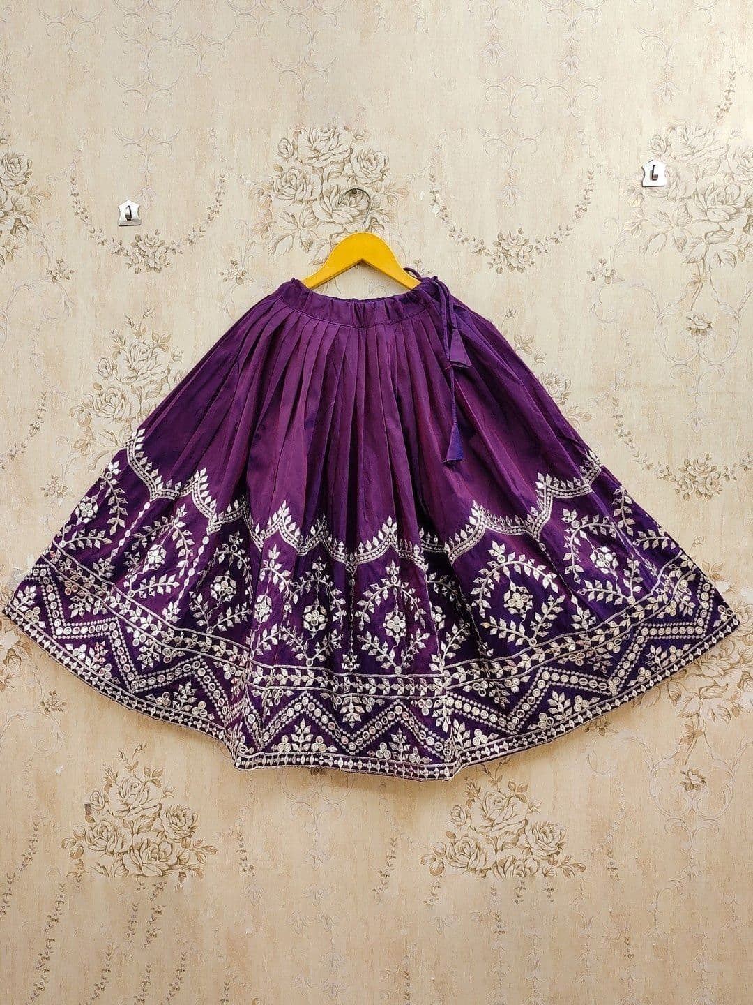 Helene Girls Embroidered Sequinned Lehenga & Blouse With Dupatta thumbnail 4
