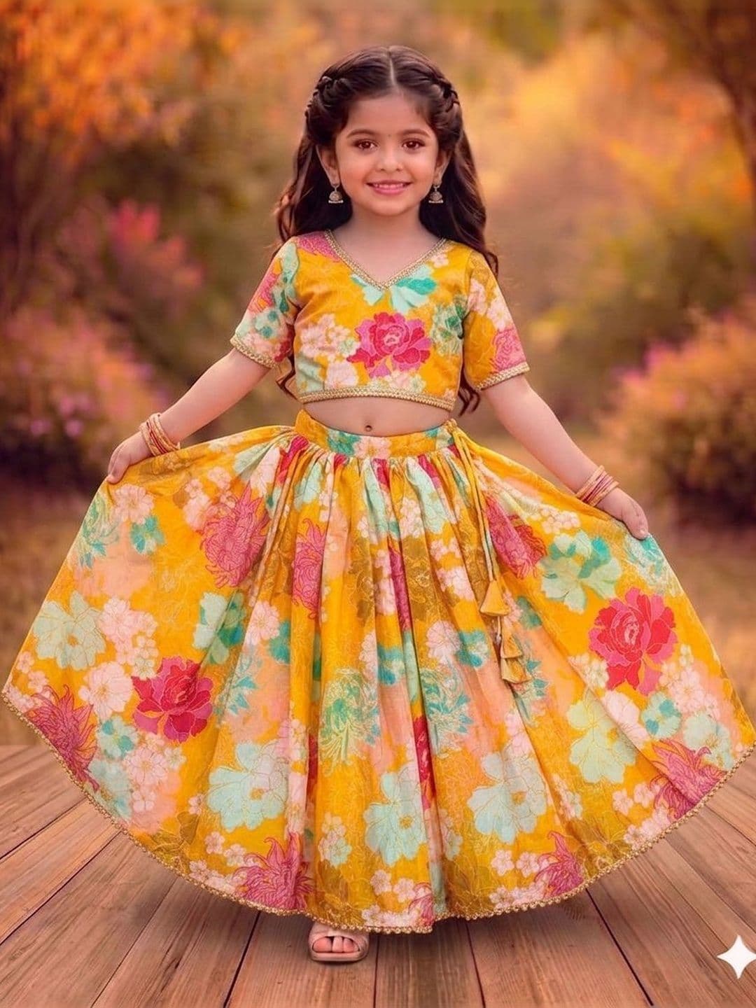 RJ ONLINE Ready To Wear Silk Lehenga Choli - view 1