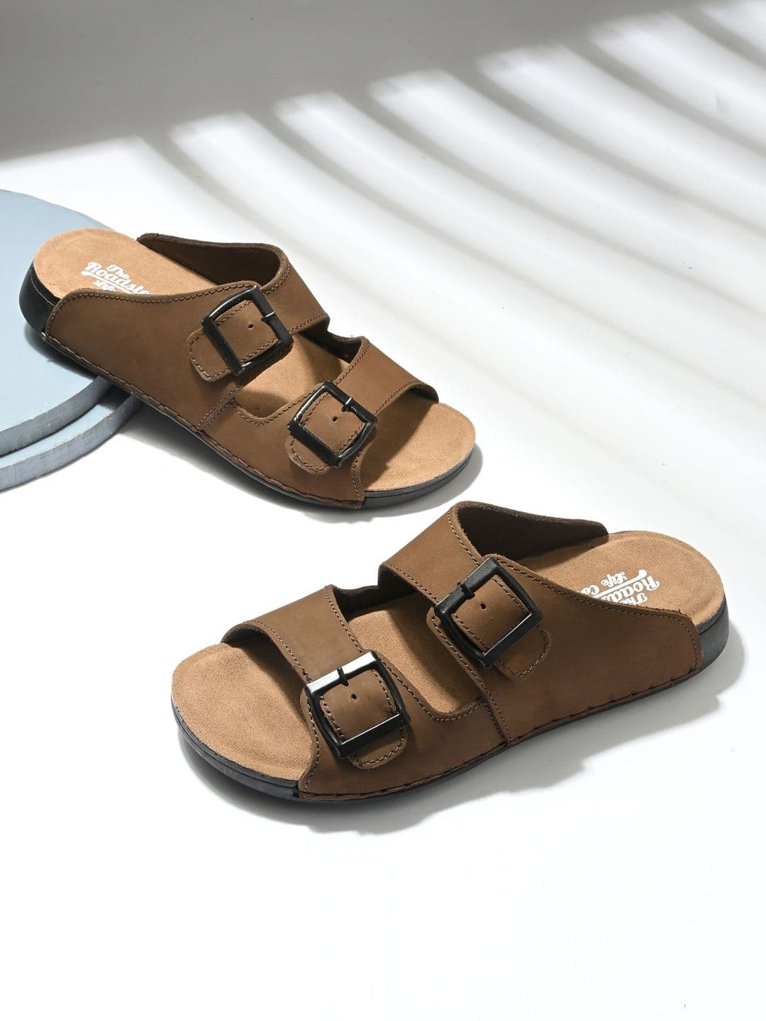 The Roadster Lifestyle Co Men Leather Slip-On Comfort Sandals - view 1