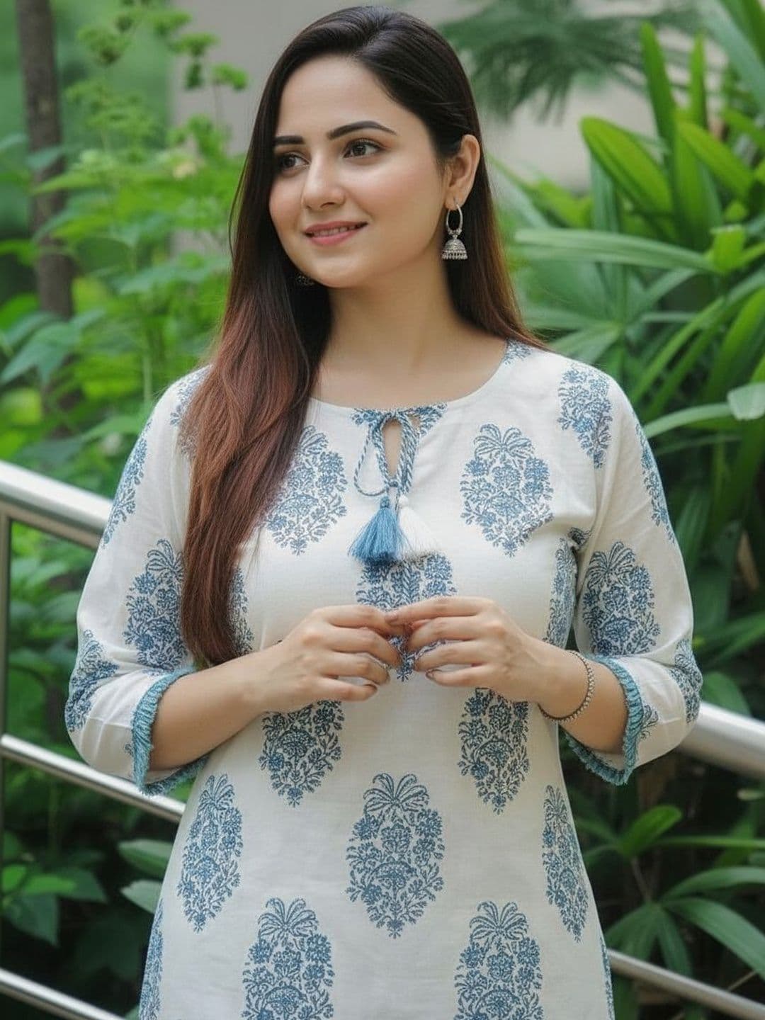 Sa Rasa Women Ethnic Motifs Printed Indie Prints Kurta thumbnail 4