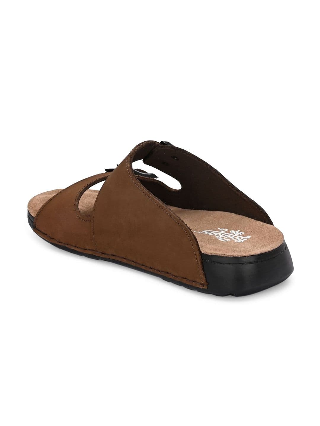 The Roadster Lifestyle Co Men Leather Slip-On Comfort Sandals thumbnail 3