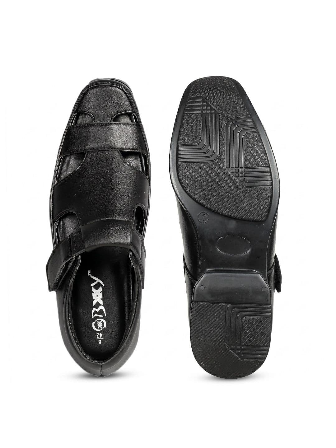 Bxxy Men Hidden Height Increasing Velcro Strap Closure Sandals thumbnail 5