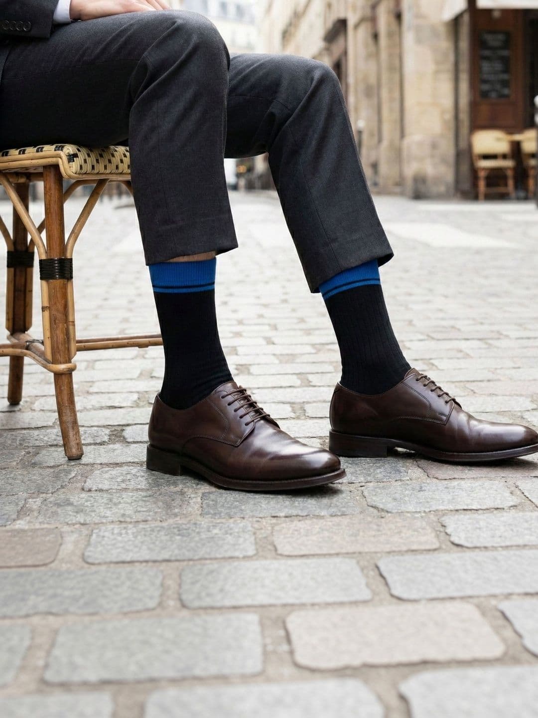 The Sock Street Unisex Assorted Colourblocked Calf Length Socks thumbnail 2