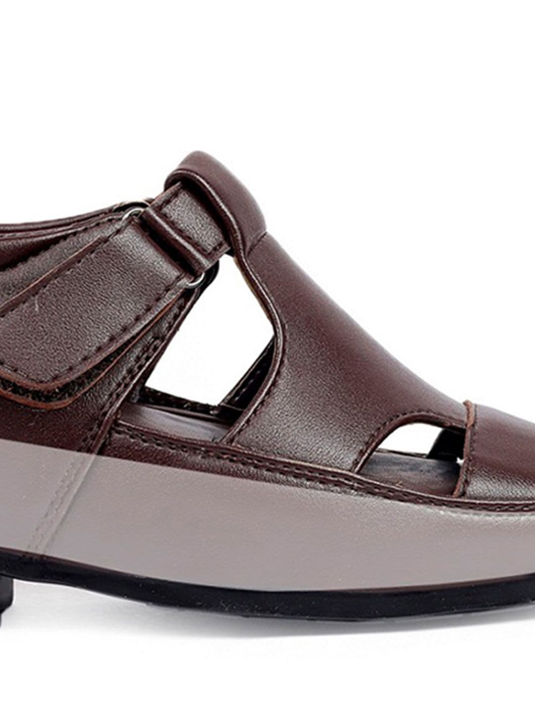 Bxxy Men Black Elevator Formal Cushion Insole Sandal thumbnail 5