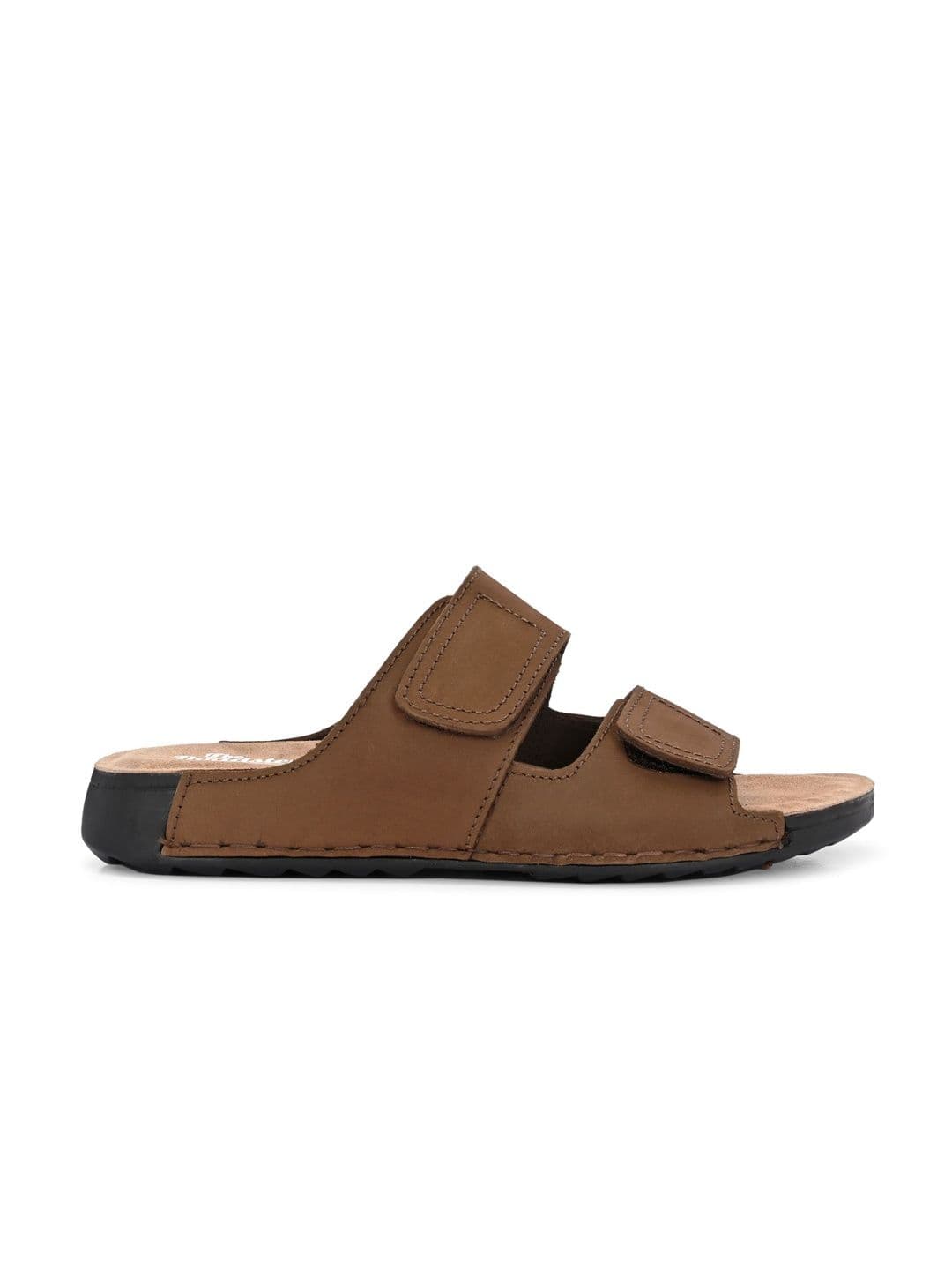 The Roadster Lifestyle Co Men Leather Slip-On Comfort Sandals thumbnail 4