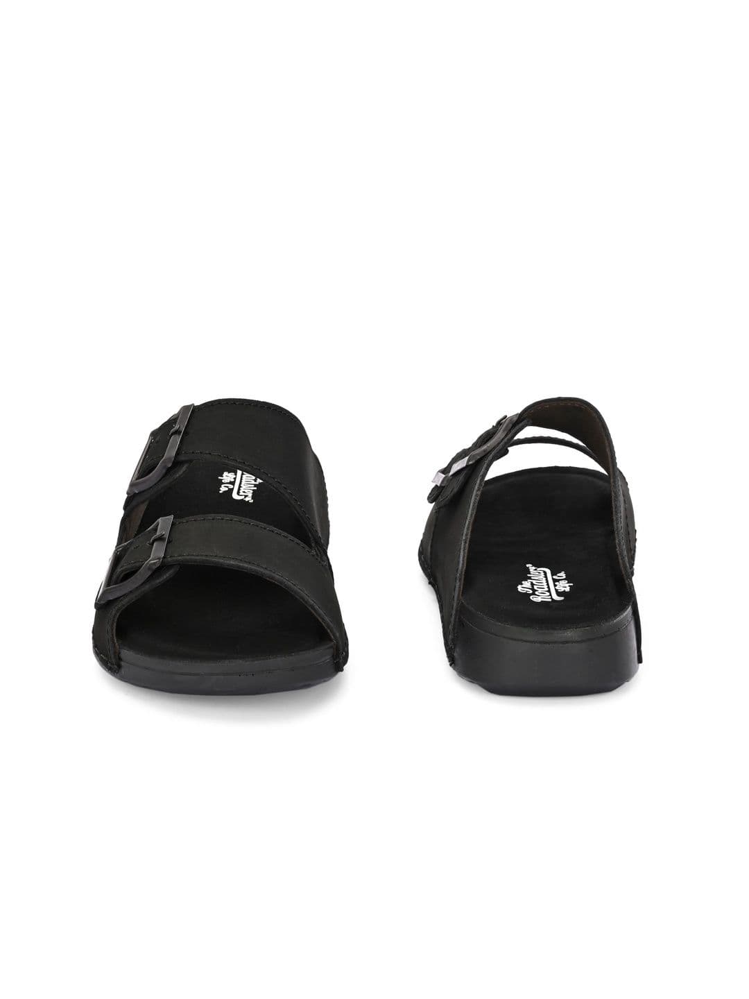 The Roadster Lifestyle Co Men Leather Slip-On Comfort Sandals thumbnail 5