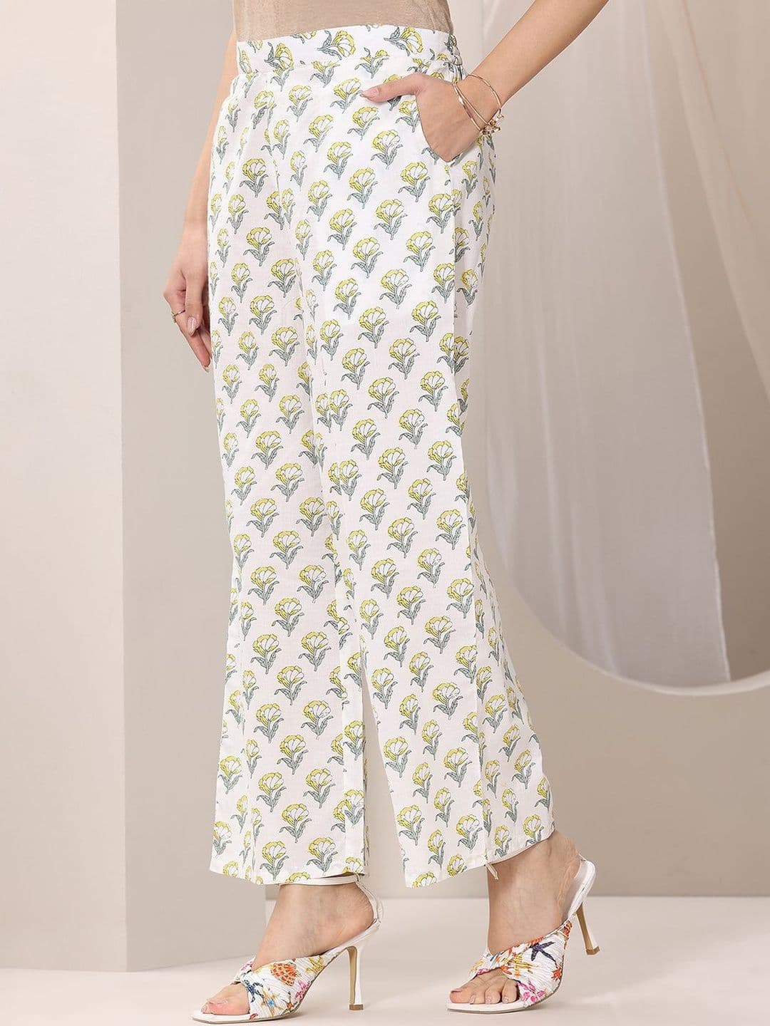 Libas Women Floral Printed Regular Kurta with Trousers & With Dupatta thumbnail 2