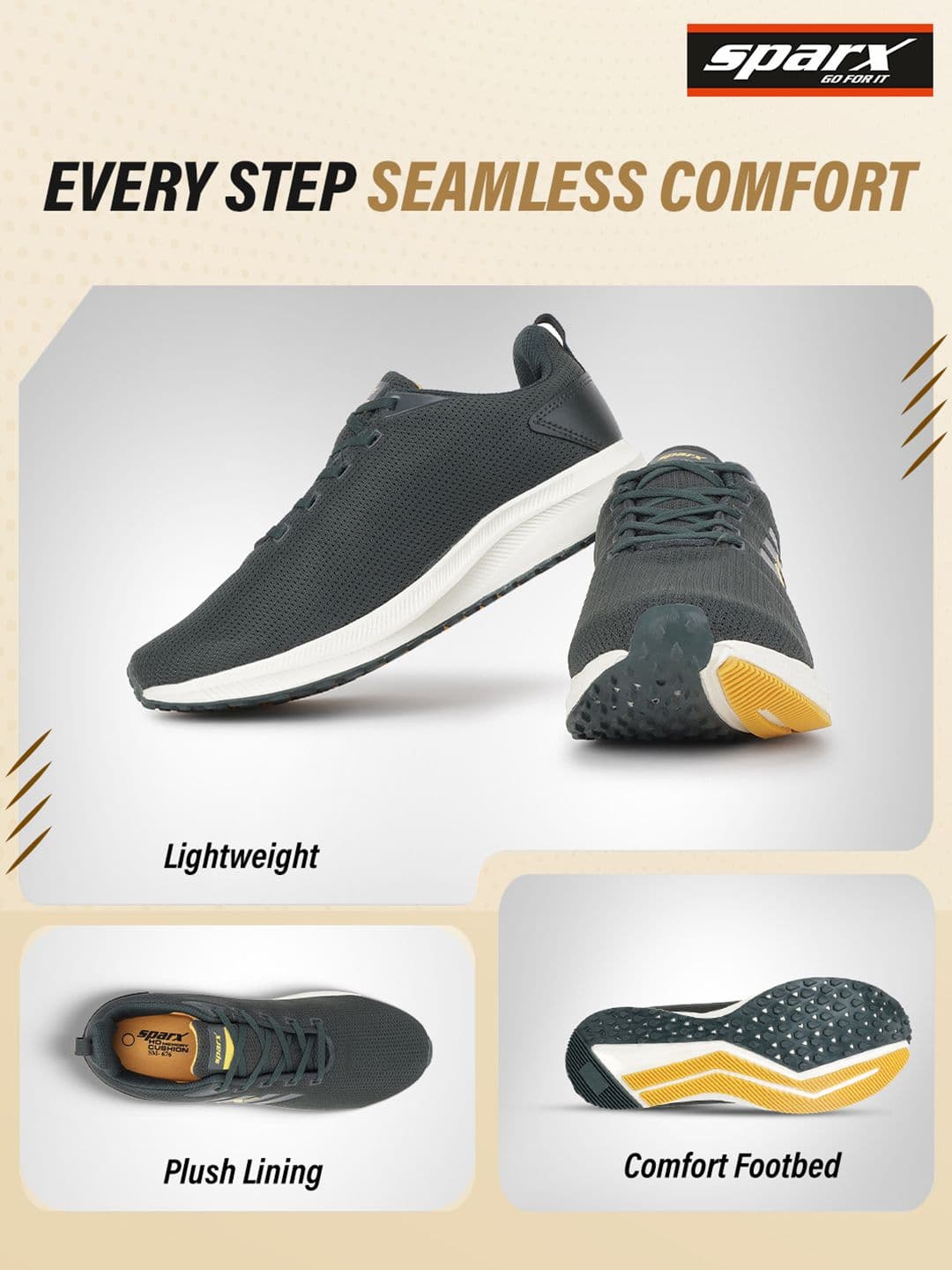 Sparx Men Lace-Up Sports Shoes thumbnail 5