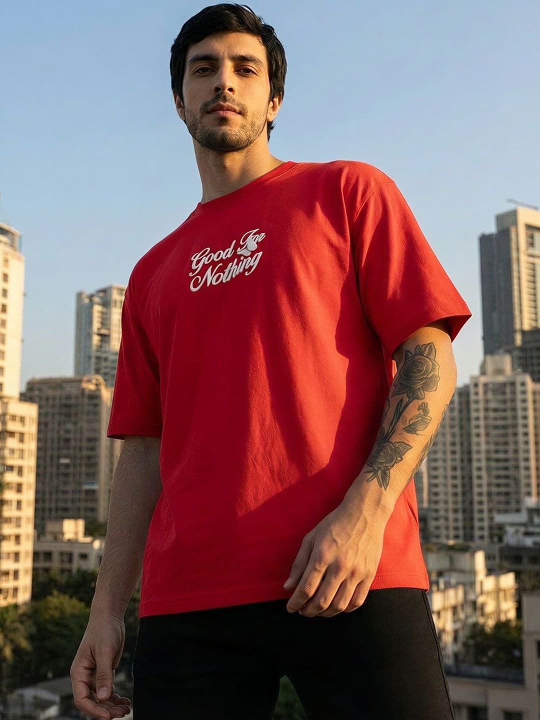 TOXA Men Typography Printed T-shirt thumbnail 6