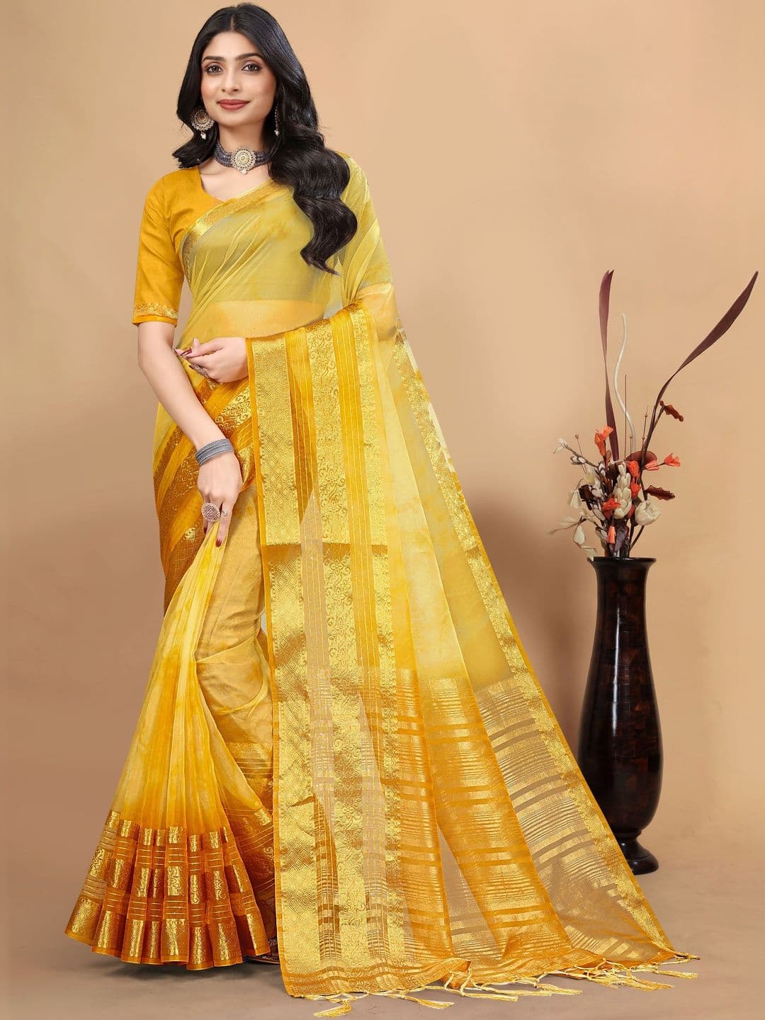 KOTHARI BS Woven Design Zari Art Silk Patola Saree thumbnail 6