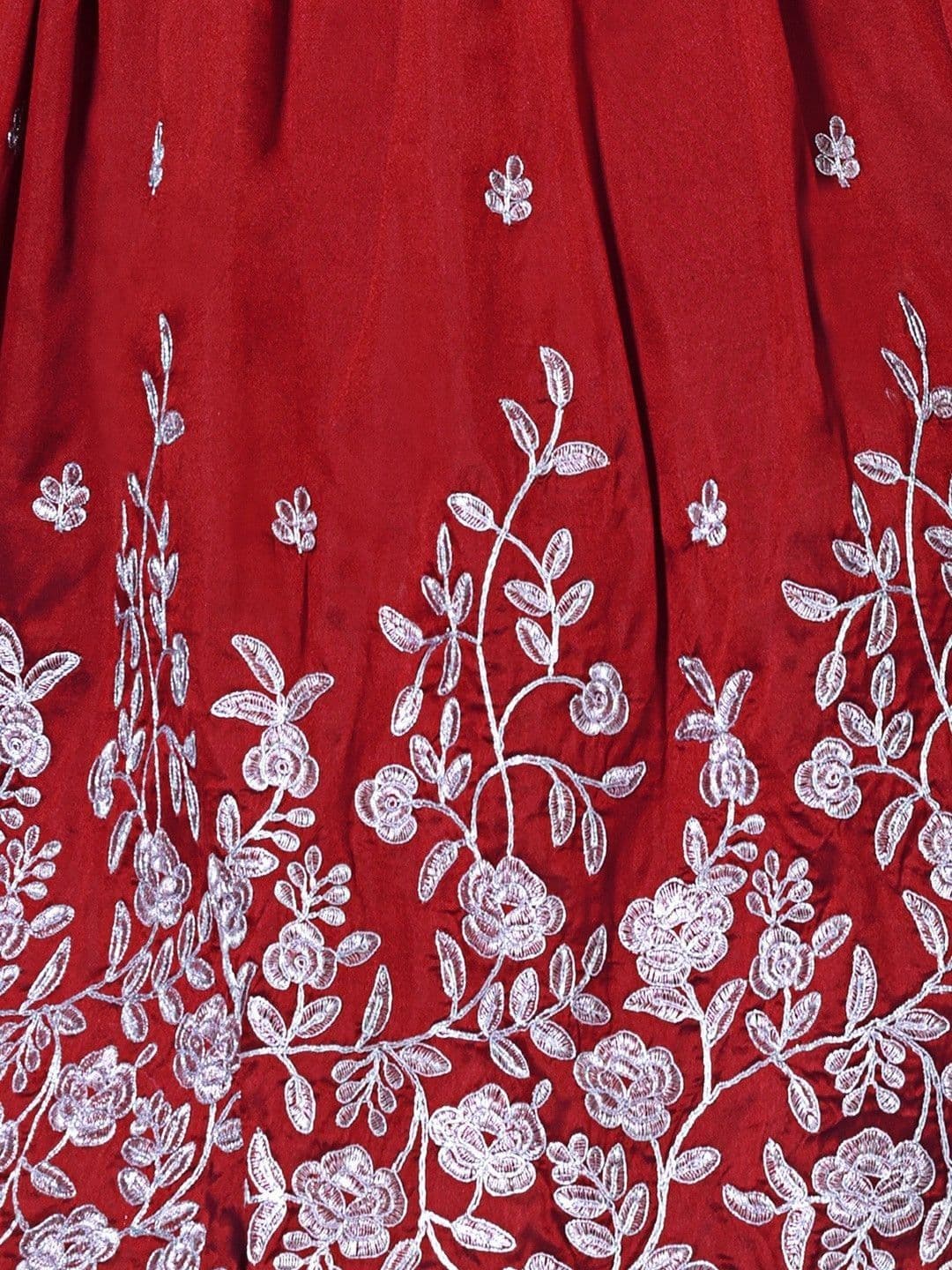 RJ ONLINE Girls Embroidered Thread Work Tie and Dye Ready to Wear Lehenga & Blouse With Dupatta thumbnail 2
