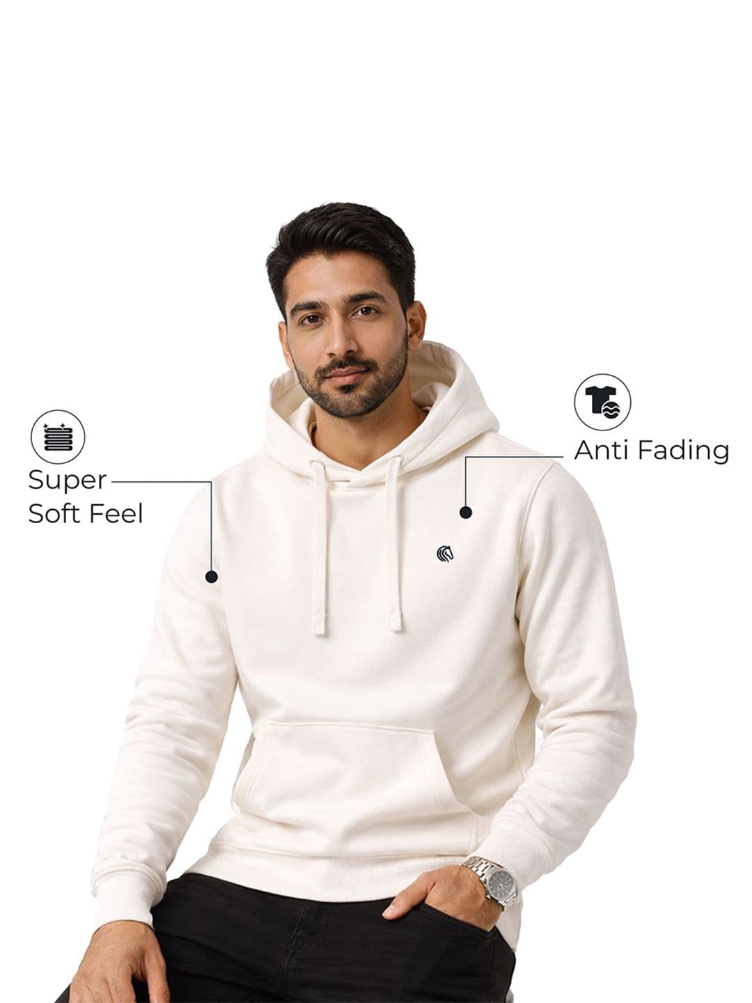 Mane & Mini Men Hooded Sweatshirt thumbnail 6