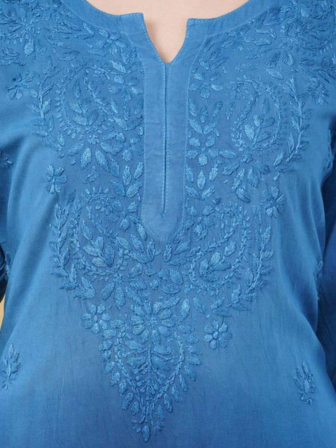 Classikari Women Embroidered Kurta with Palazzos thumbnail 5