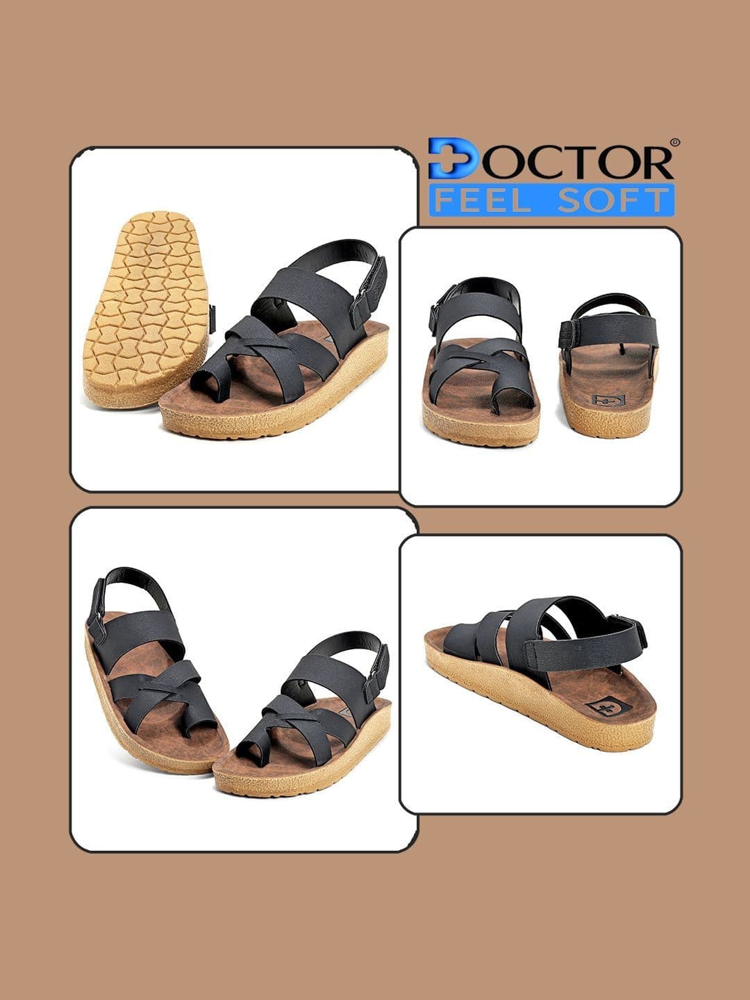 DOCTOR FEEL SOFT Men Thong Flip-Flops thumbnail 7
