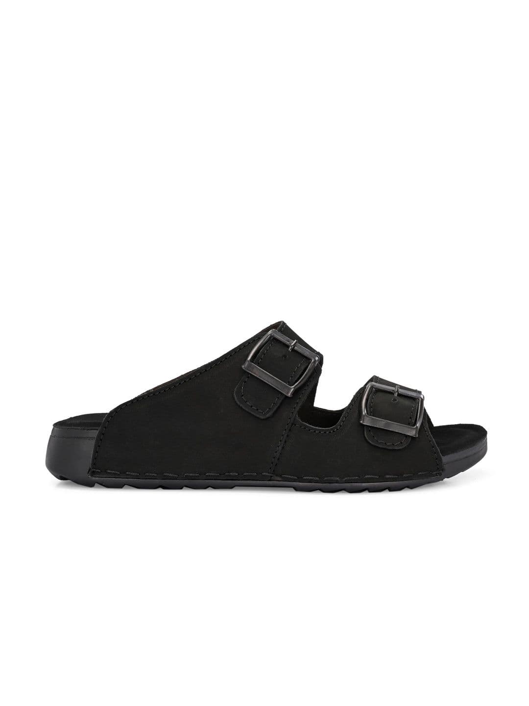 The Roadster Lifestyle Co Men Leather Slip-On Comfort Sandals thumbnail 3