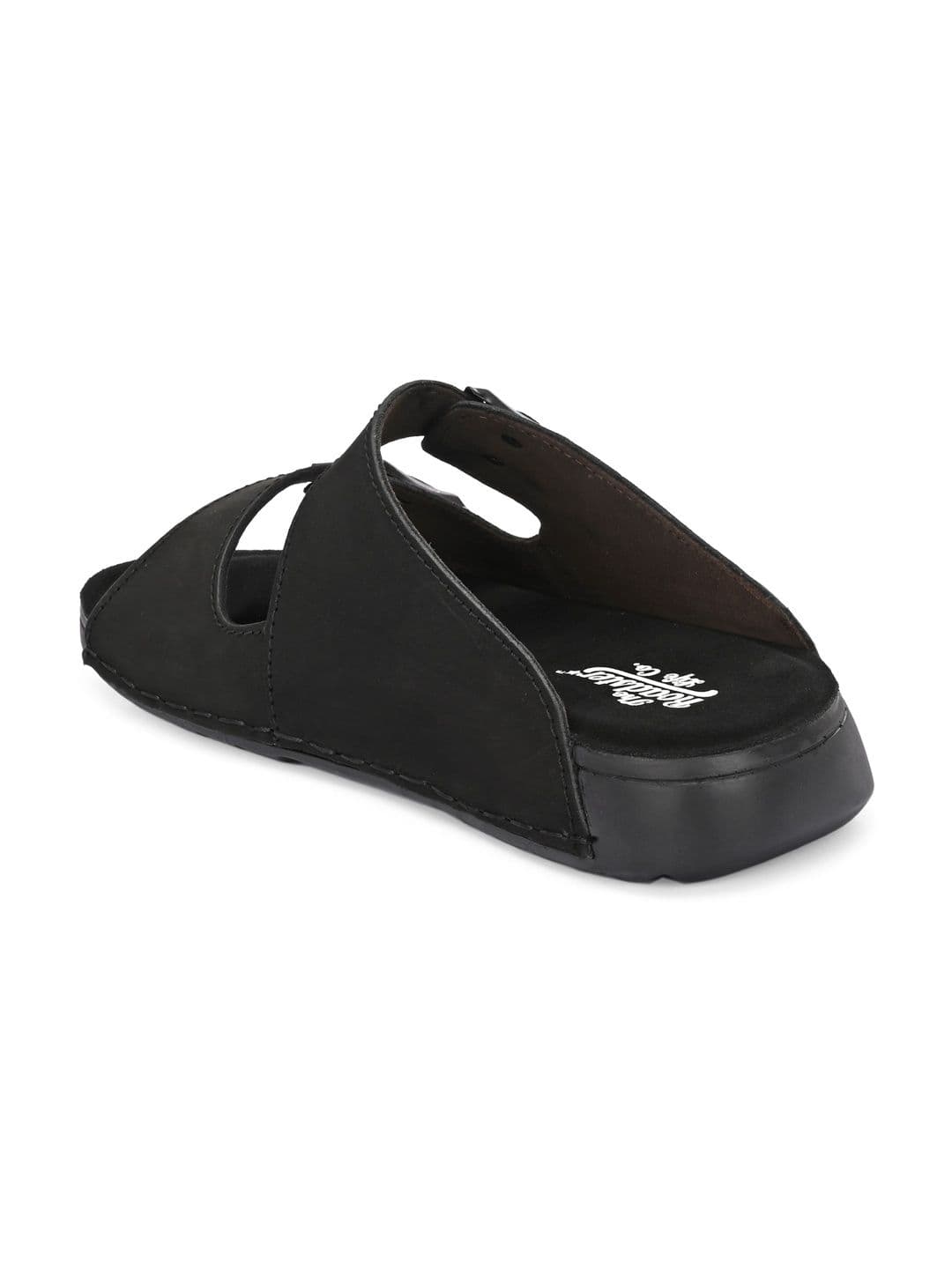 The Roadster Lifestyle Co Men Leather Slip-On Comfort Sandals thumbnail 7