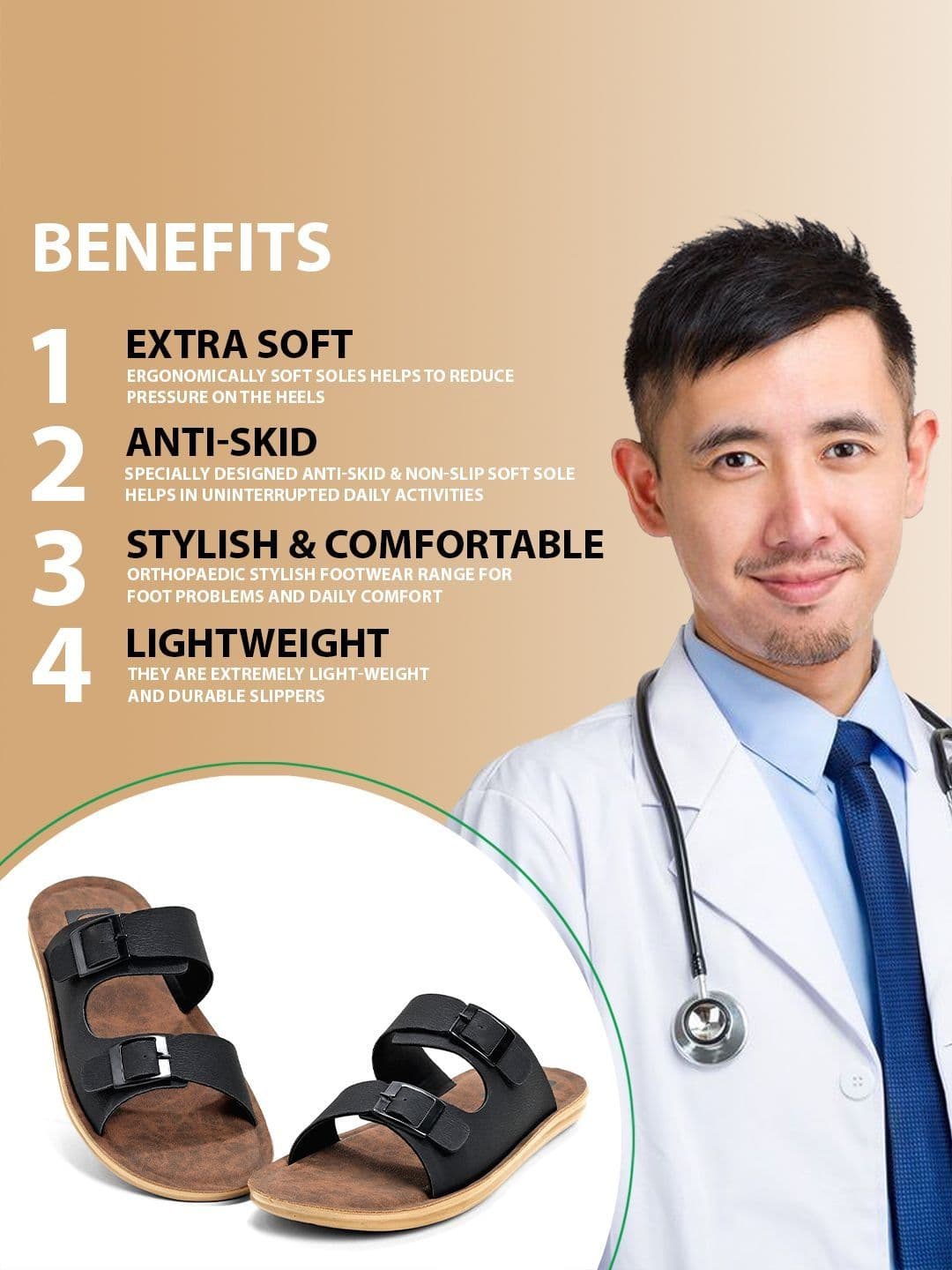DOCTOR FEEL SOFT Men Slip-On thumbnail 4