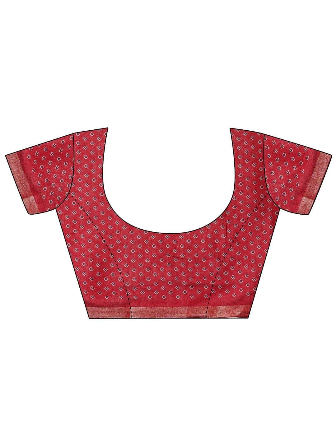 Libas Purple Solid Cotton Blend Saree With Unstitched Blouse Piece thumbnail 7