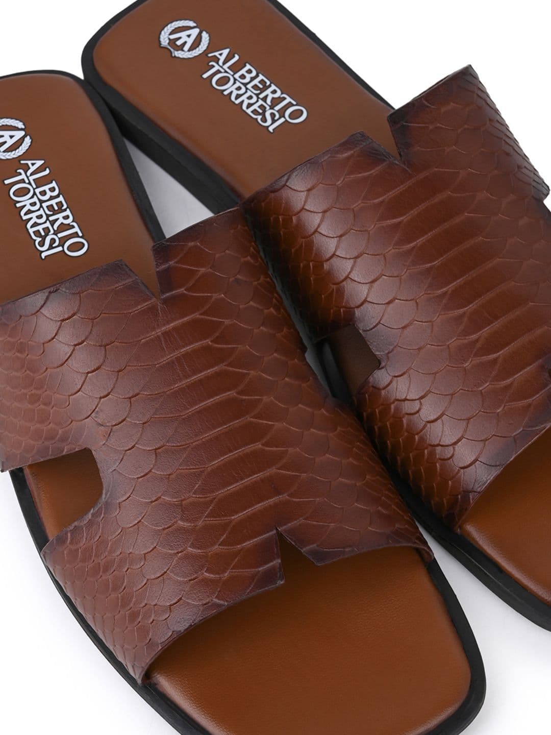Alberto Torresi Men Leather Comfort Sandals thumbnail 5