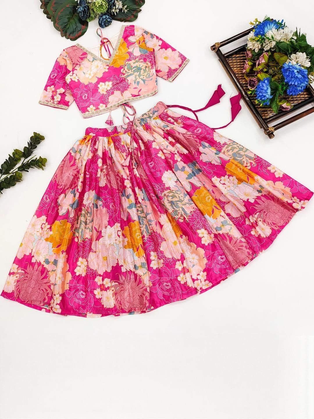 RJ ONLINE Ready To Wear Silk Lehenga Choli thumbnail 4