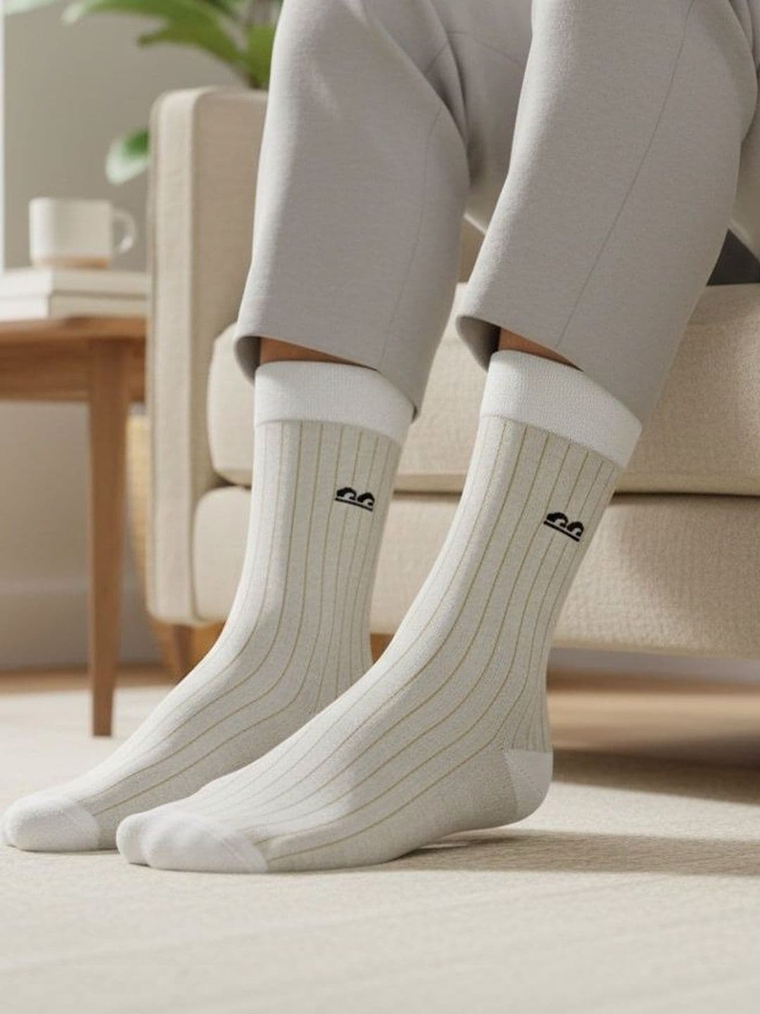 The Sock Street Unisex Assorted Striped Calf Length Socks thumbnail 3