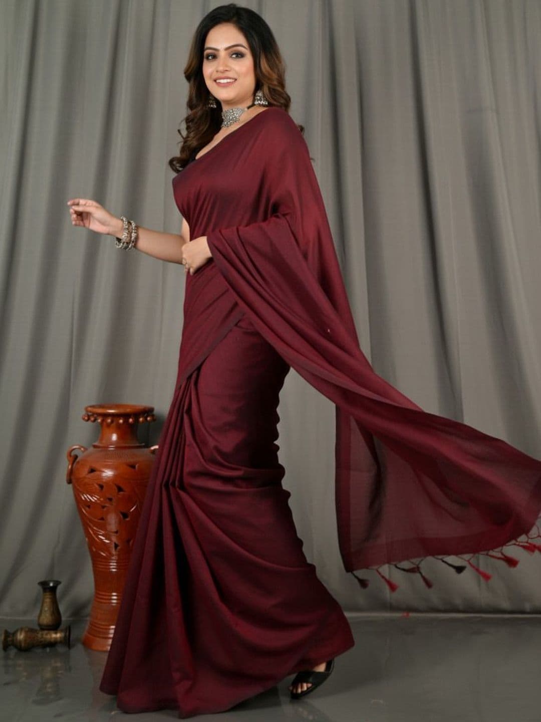 all about you Handloom Khadi Saree thumbnail 3